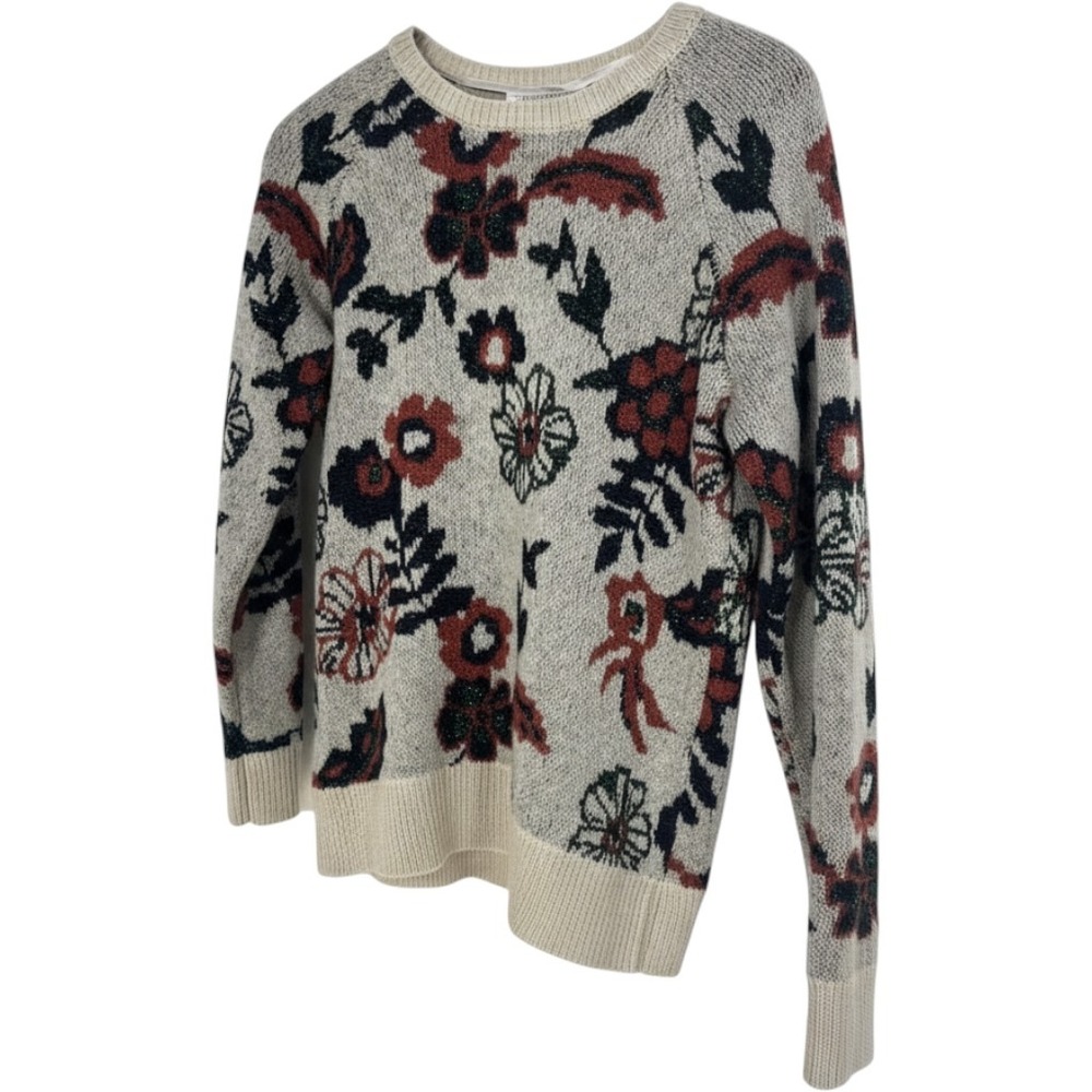 Madison Grey New York Floral Fall Pullover Sweater Womens Small